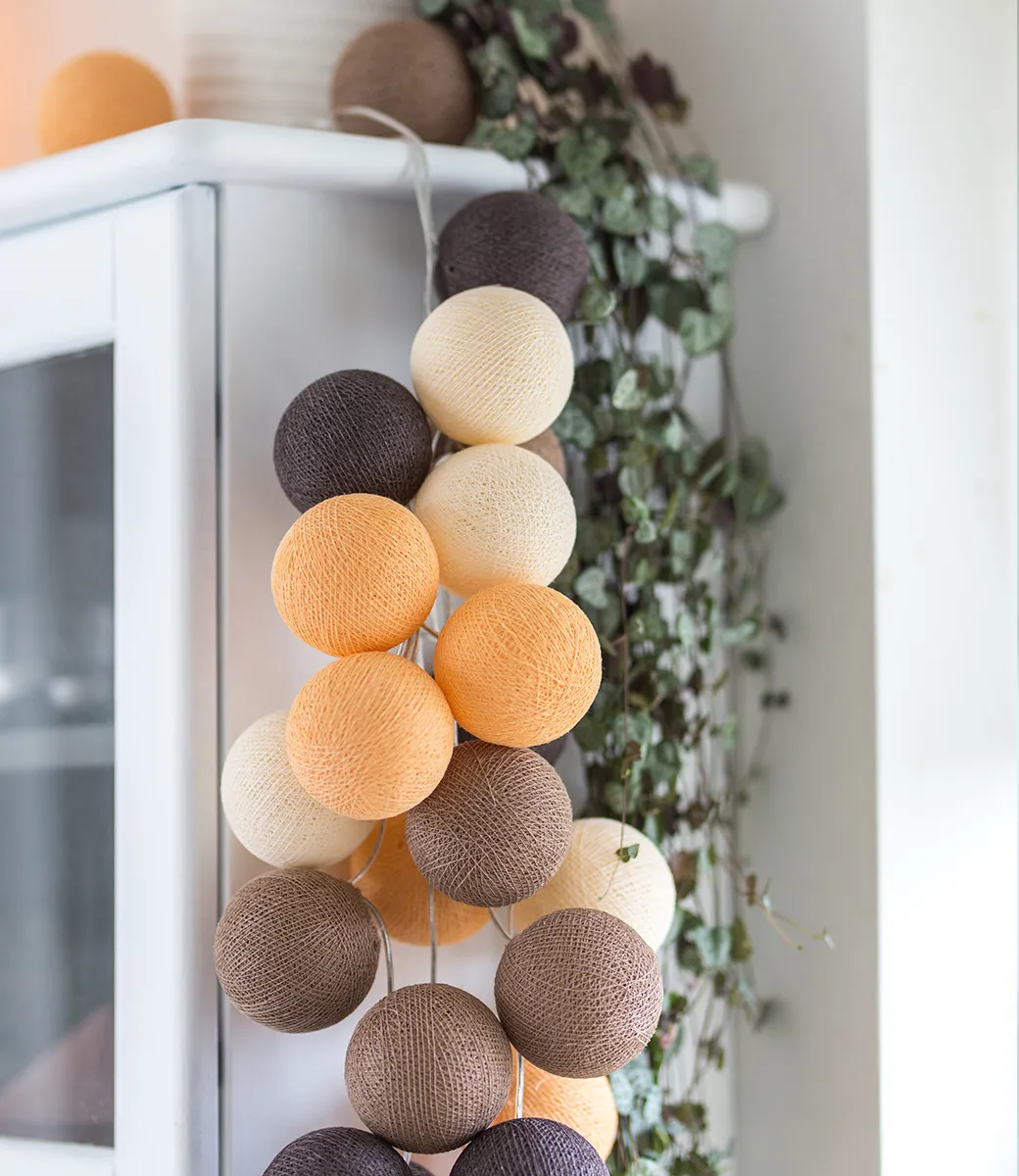 Cotton Ball Lights Lichtslinger 20 stuks | Clay - Image 3