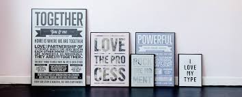 * I love my type poster 50x70cm - I love you - Grey - Image 3