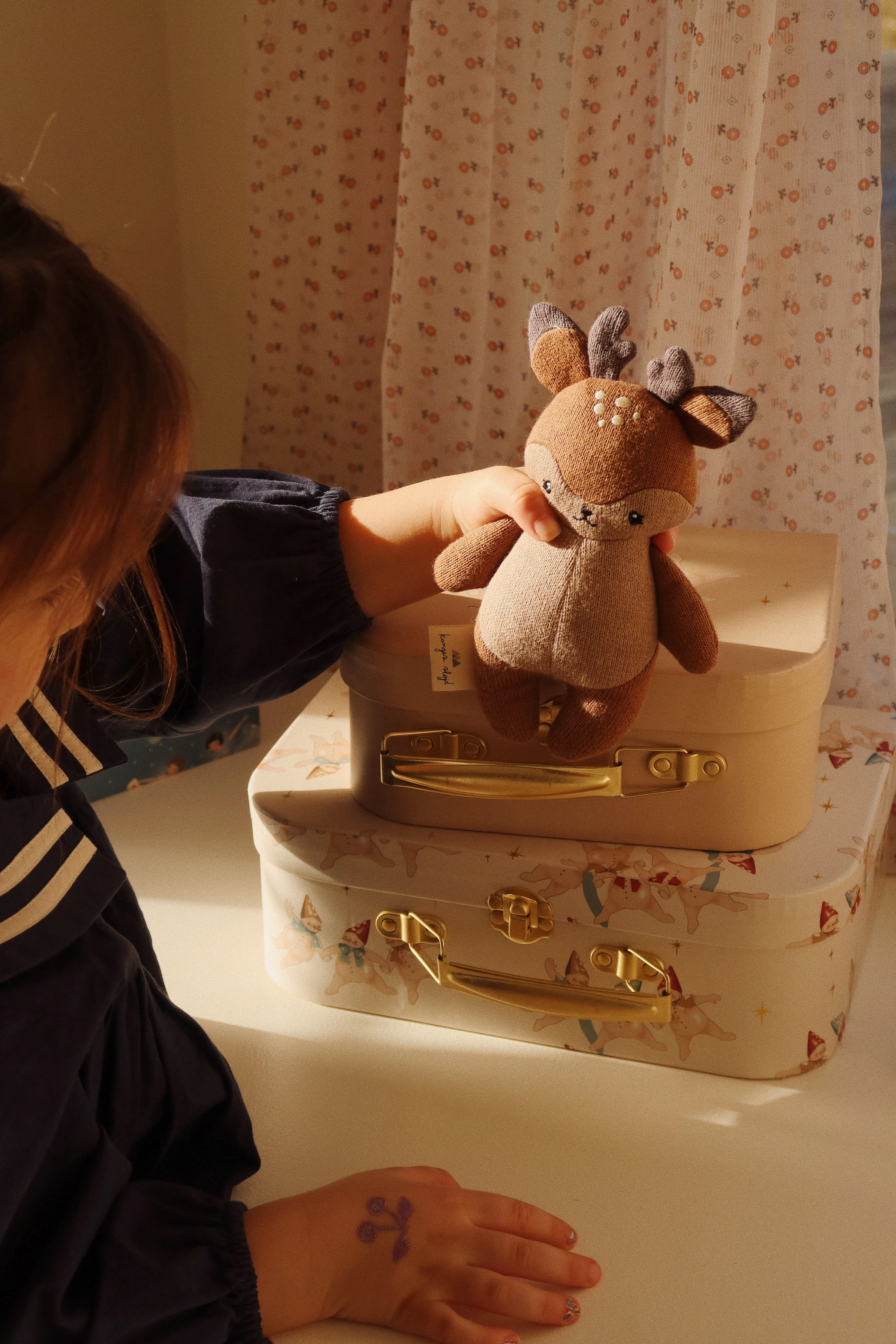 * Konges Sløjd Mini Toys Deer | Brown - Image 4