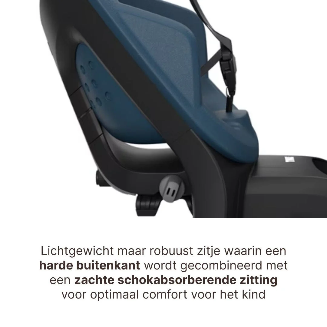 Thule Yepp 2 Maxi Fietsstoel Achterop Bagagedrager Montage I Majolica Blue - Image 5
