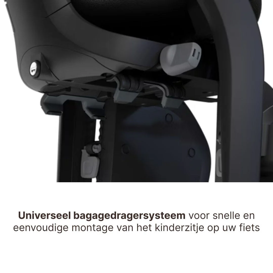 Thule Yepp 2 Maxi Fietsstoel Achterop Bagagedrager Montage I Majolica Blue - Image 8